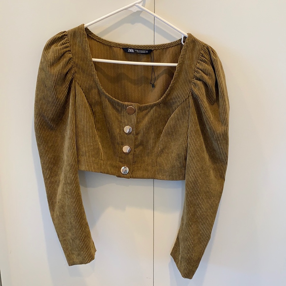 Corduroy crop top